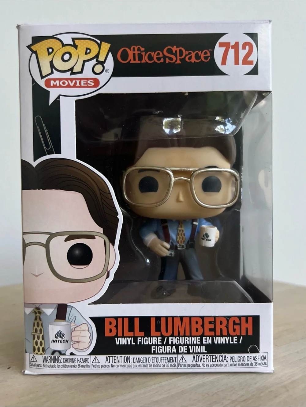 Funko POP! Movies: Office Space Bill Lumbergh #712 New In Box Vinyl Collectible